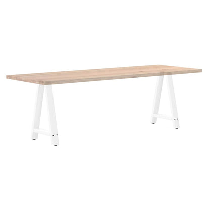 vidaXL Dining Table Legs A-Shaped 2 pcs White 50x(72-73) cm Steel