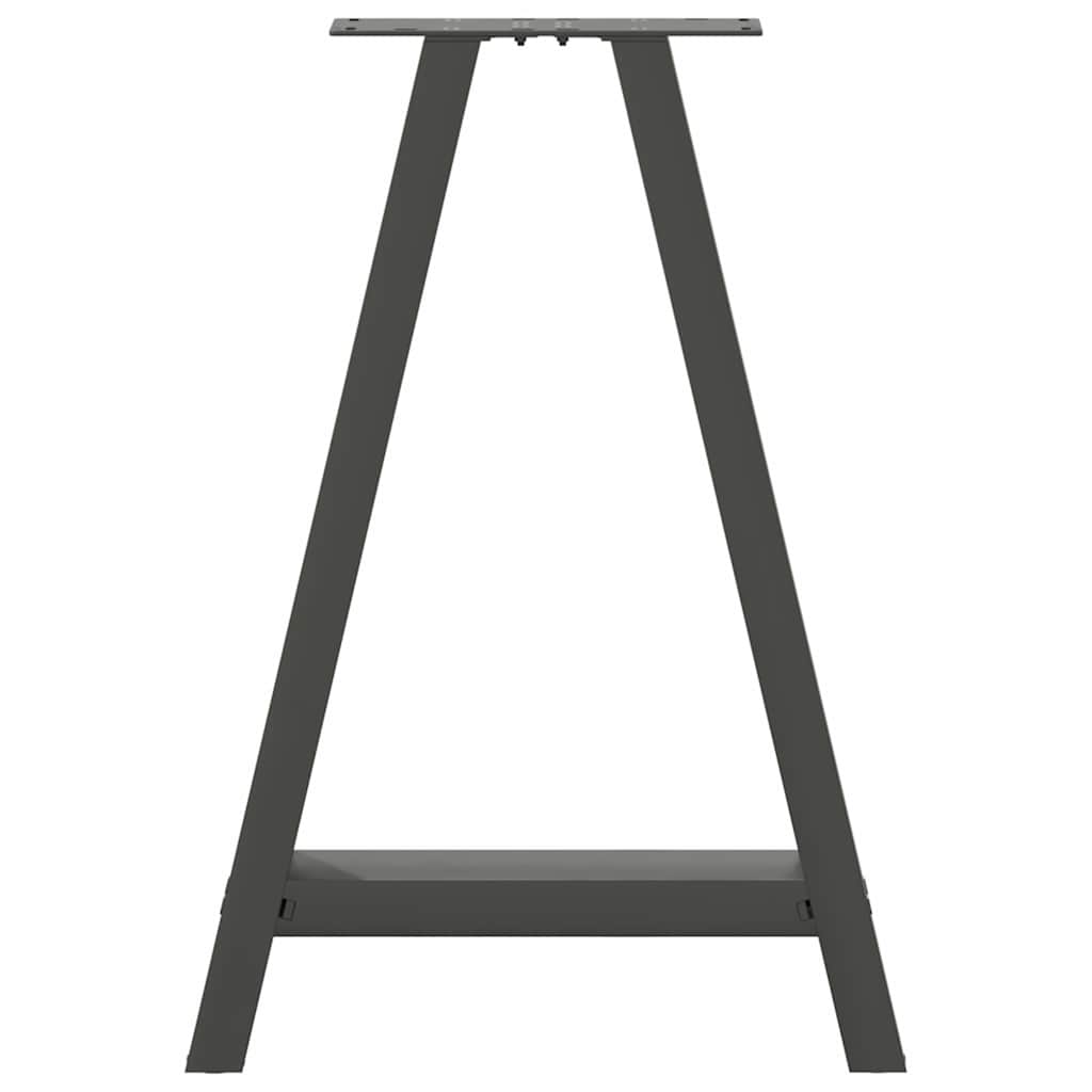 vidaXL Dining Table Legs A-Shaped 2 pcs Anthracite 50x(72-73) cm Steel