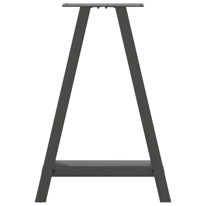 vidaXL Dining Table Legs A-Shaped 2 pcs Anthracite 50x(72-73) cm Steel