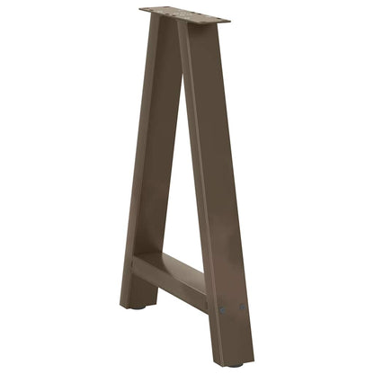vidaXL Dining Table Legs A-Shaped 2 pcs 50x(72-73) cm Steel