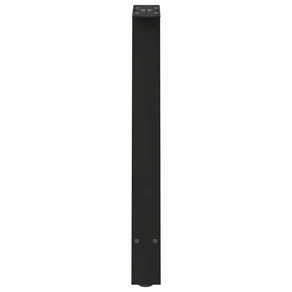 vidaXL Dining Table Legs A-Shaped 2 pcs Black 60x(72-73) cm Steel