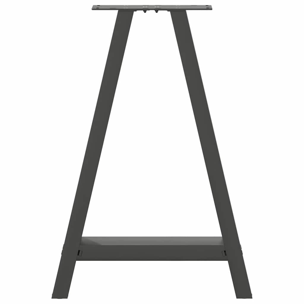 vidaXL Dining Table Legs A-Shaped 2 pcs Anthracite 60x(72-73) cm Steel
