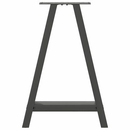 vidaXL Dining Table Legs A-Shaped 2 pcs Anthracite 60x(72-73) cm Steel
