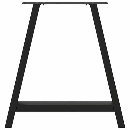 vidaXL Dining Table Legs A-Shaped 2 pcs Black 70x(72-73) cm Steel