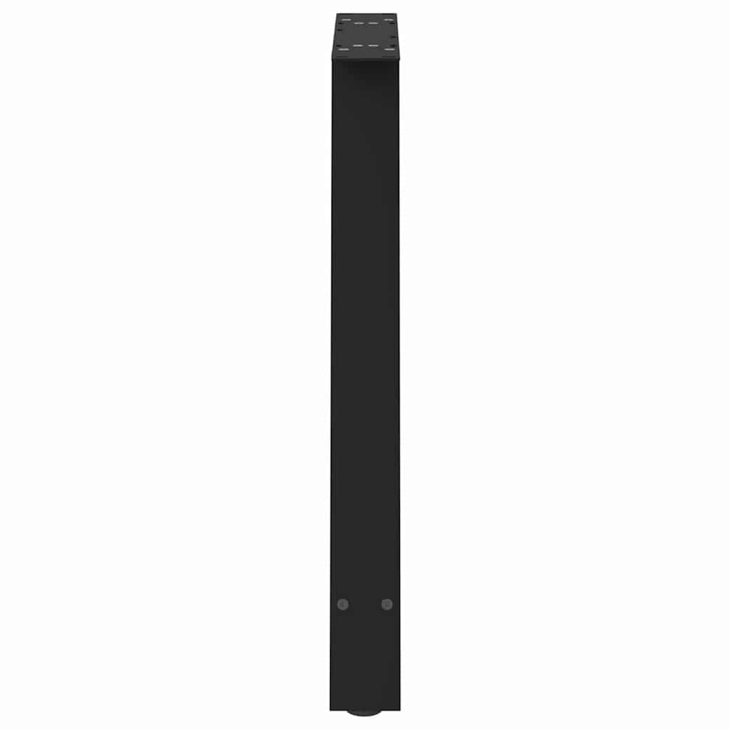 vidaXL Dining Table Legs A-Shaped 2 pcs Black 70x(72-73) cm Steel