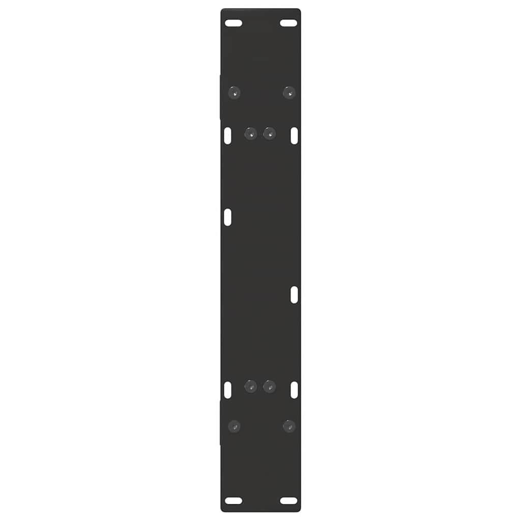 vidaXL Dining Table Legs A-Shaped 2 pcs Black 70x(72-73) cm Steel
