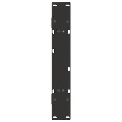 vidaXL Dining Table Legs A-Shaped 2 pcs Black 70x(72-73) cm Steel