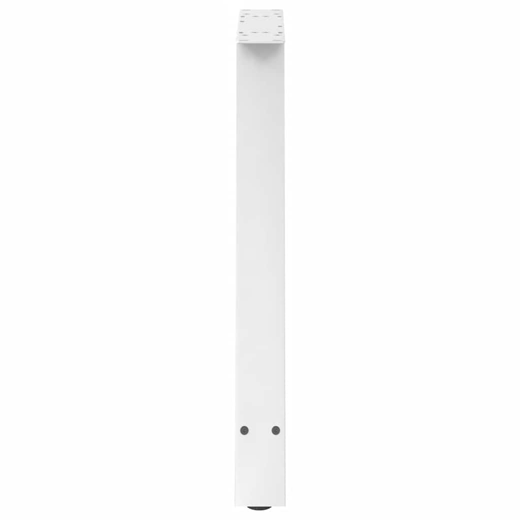vidaXL Dining Table Legs A-Shaped 2 pcs White 70x(72-73) cm Steel