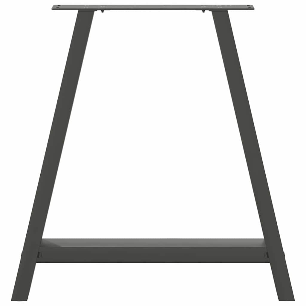 vidaXL Dining Table Legs A-Shaped 2 pcs Anthracite 70x(72-73) cm Steel