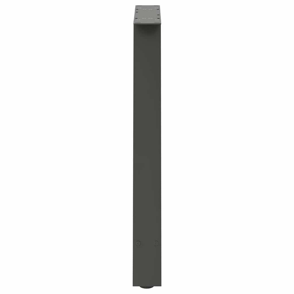 vidaXL Dining Table Legs A-Shaped 2 pcs Anthracite 70x(72-73) cm Steel