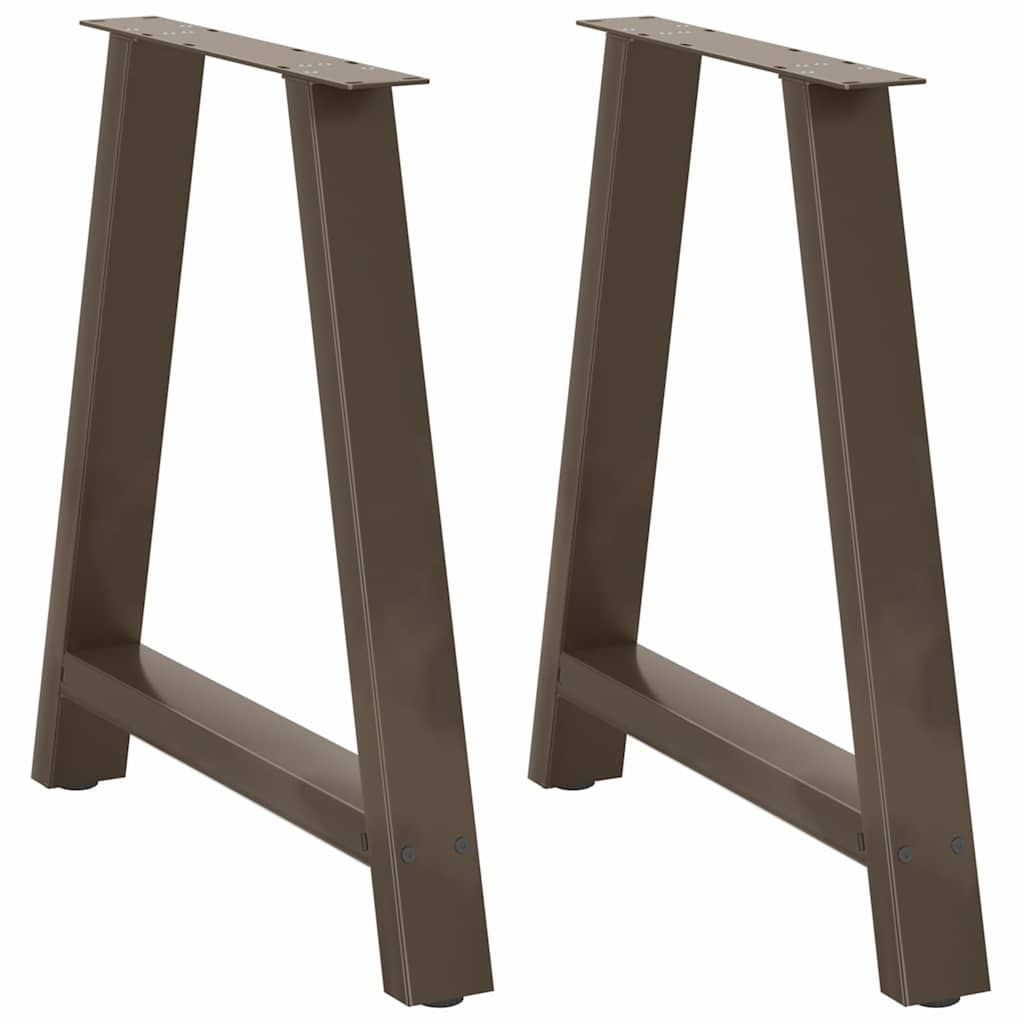 vidaXL Dining Table Legs A-Shaped 2 pcs 70x(72-73) cm Steel