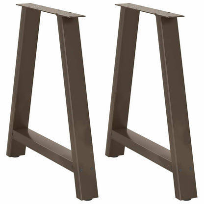 vidaXL Dining Table Legs A-Shaped 2 pcs 70x(72-73) cm Steel