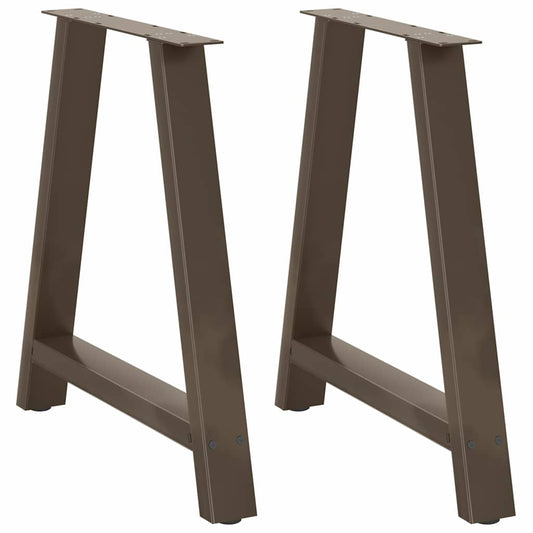 vidaXL Dining Table Legs A-Shaped 2 pcs 70x(72-73) cm Steel