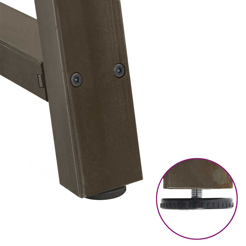 vidaXL Dining Table Legs A-Shaped 2 pcs 70x(72-73) cm Steel