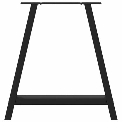 vidaXL Dining Table Legs A-Shaped 2 pcs Black 80x(72-73) cm Steel