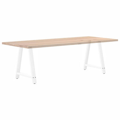 vidaXL Dining Table Legs A-Shaped 2 pcs White 80x(72-73) cm Steel