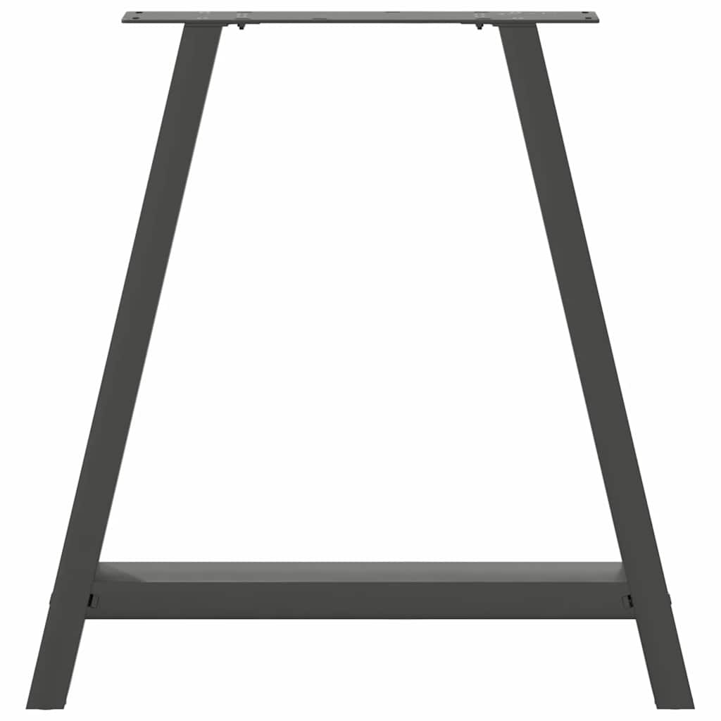 vidaXL Dining Table Legs A-Shaped 2 pcs Anthracite 80x(72-73) cm Steel