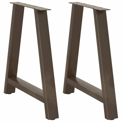 vidaXL Dining Table Legs A-Shaped 2 pcs 80x(72-73) cm Steel