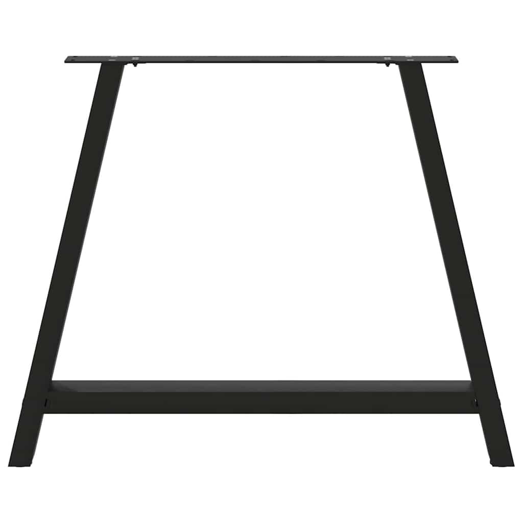 vidaXL Dining Table Legs A-Shaped 2 pcs Black 90x(72-73) cm Steel