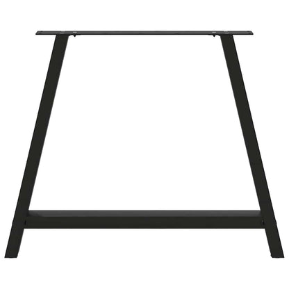 vidaXL Dining Table Legs A-Shaped 2 pcs Black 90x(72-73) cm Steel