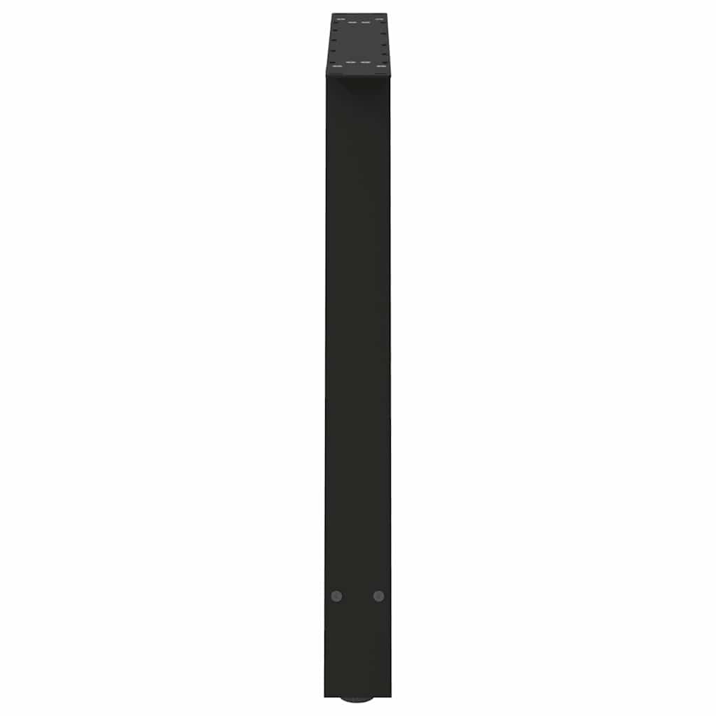vidaXL Dining Table Legs A-Shaped 2 pcs Black 90x(72-73) cm Steel