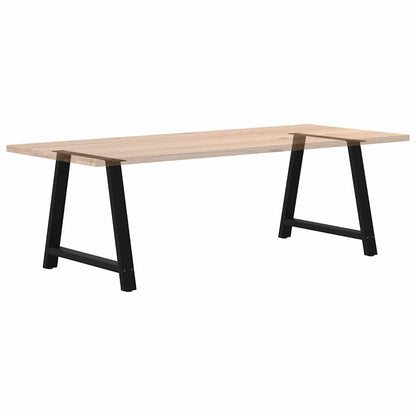 vidaXL Dining Table Legs A-Shaped 2 pcs Black 90x(72-73) cm Steel