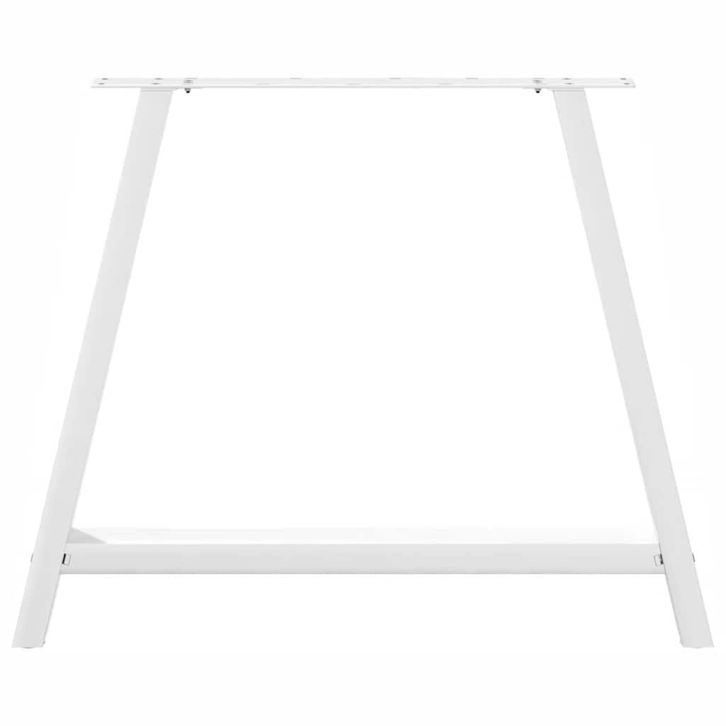vidaXL Dining Table Legs A-Shaped 2 pcs White 90x(72-73) cm Steel