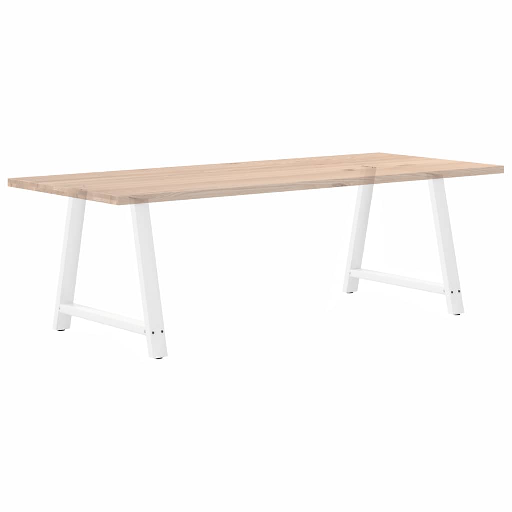 vidaXL Dining Table Legs A-Shaped 2 pcs White 90x(72-73) cm Steel