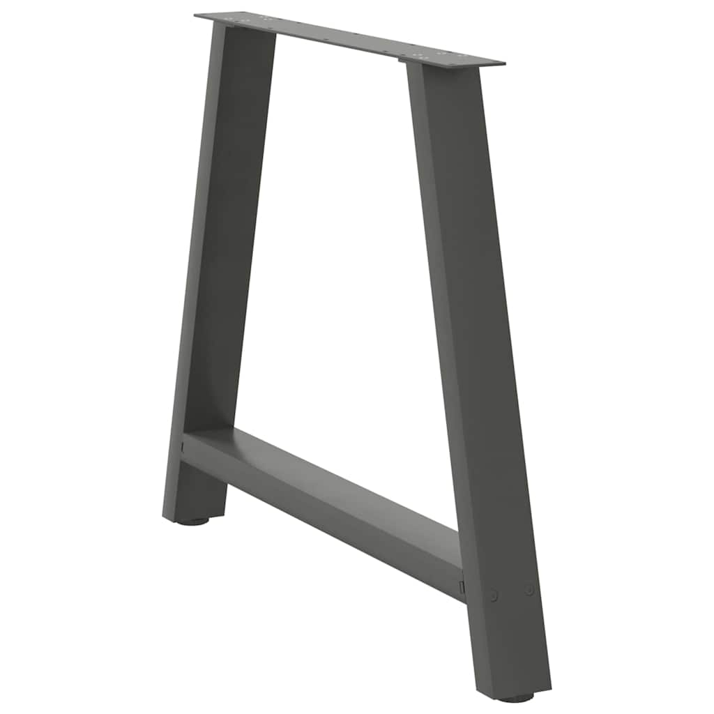 vidaXL Dining Table Legs A-Shaped 2 pcs Anthracite 90x(72-73) cm Steel