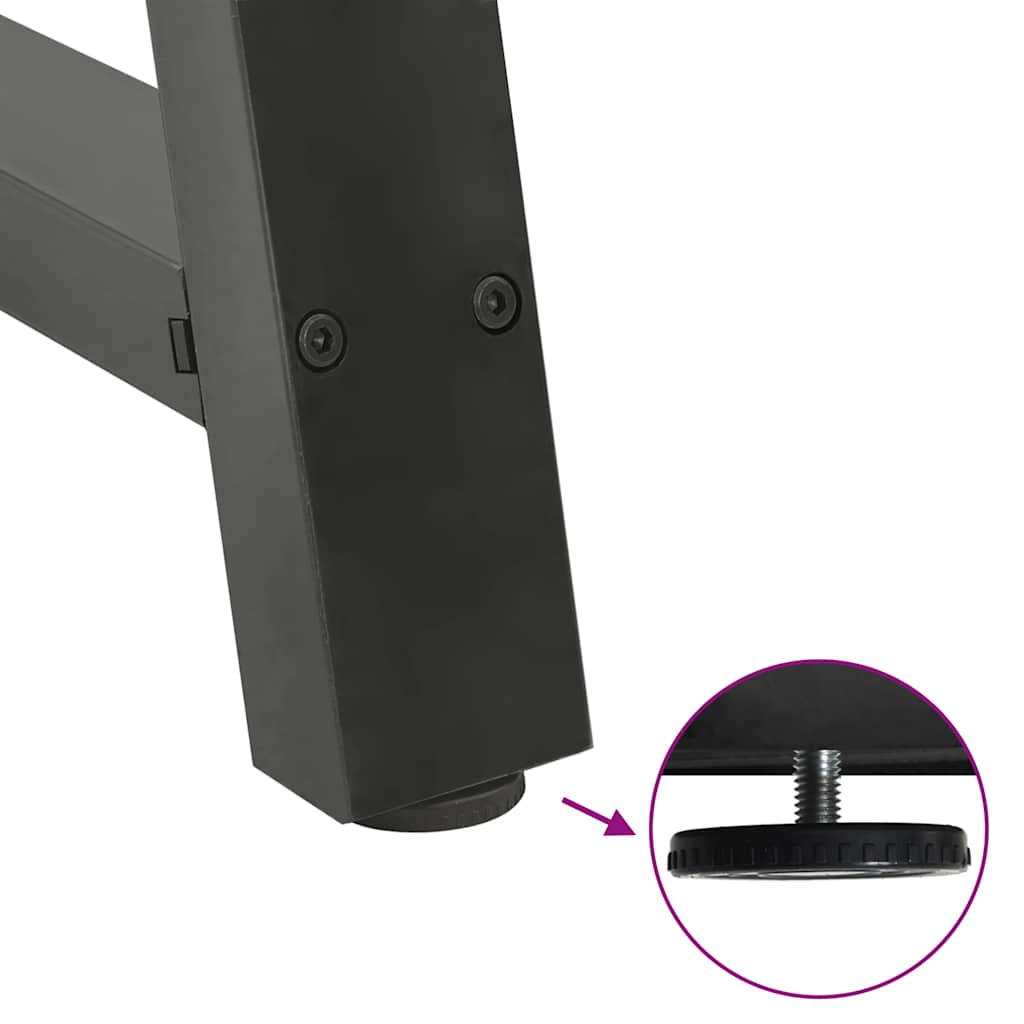 vidaXL Dining Table Legs A-Shaped 2 pcs Anthracite 90x(72-73) cm Steel