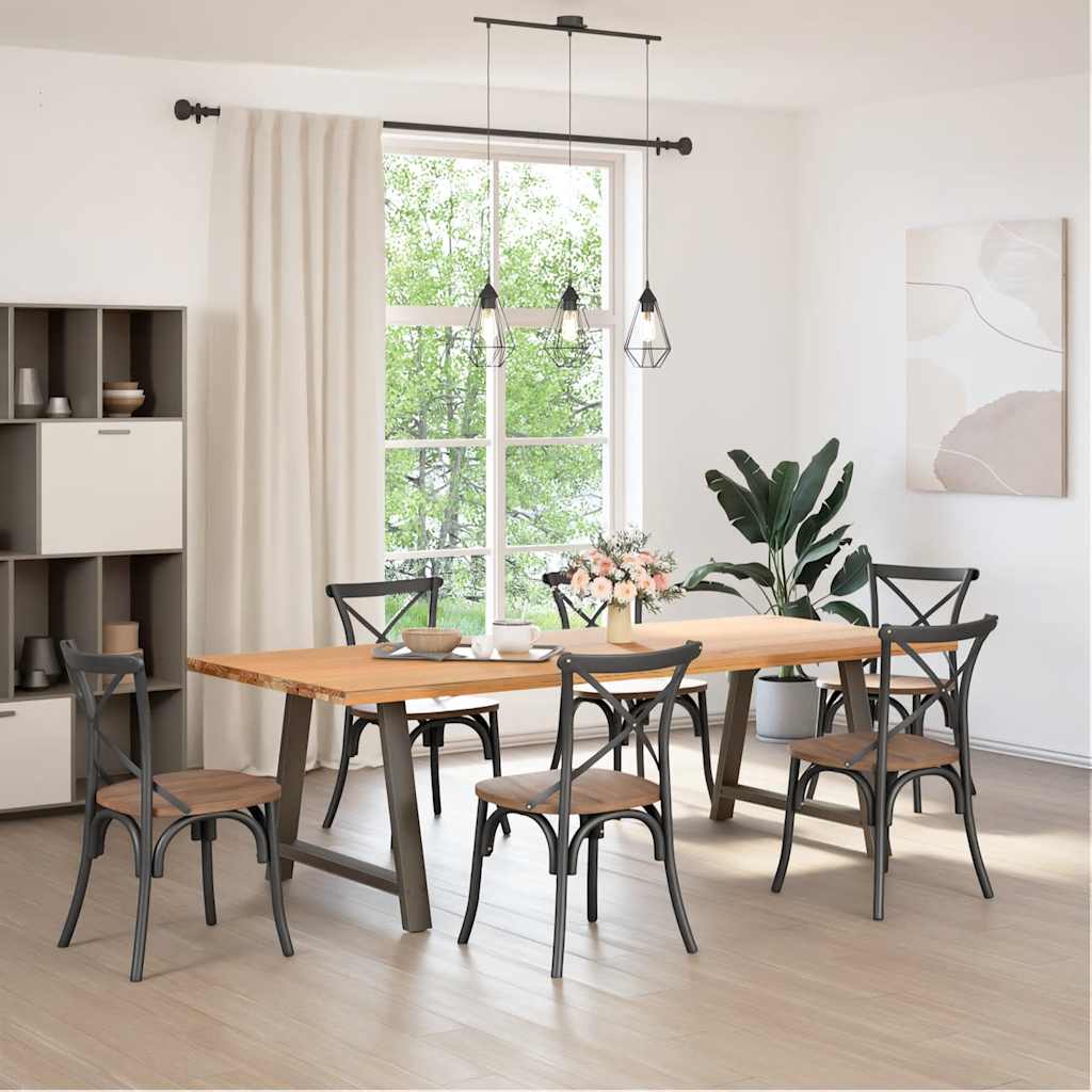 vidaXL Dining Table Legs A-Shaped 2 pcs 90x(72-73) cm Steel