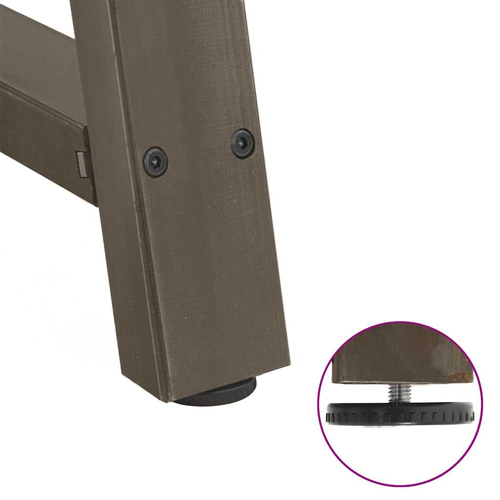 vidaXL Dining Table Legs A-Shaped 2 pcs 90x(72-73) cm Steel