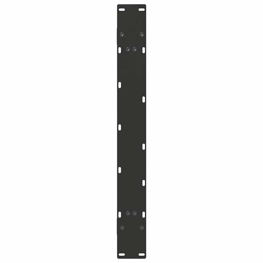 vidaXL Dining Table Legs A-Shaped 2 pcs Black 100x(72-73) cm Steel