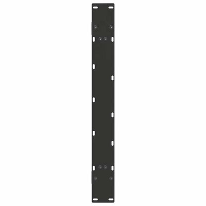 vidaXL Dining Table Legs A-Shaped 2 pcs Black 100x(72-73) cm Steel
