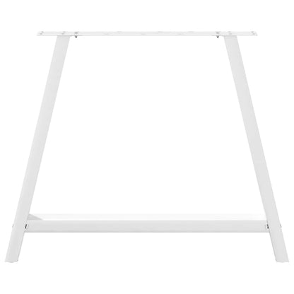 vidaXL Dining Table Legs A-Shaped 2 pcs White 100x(72-73) cm Steel