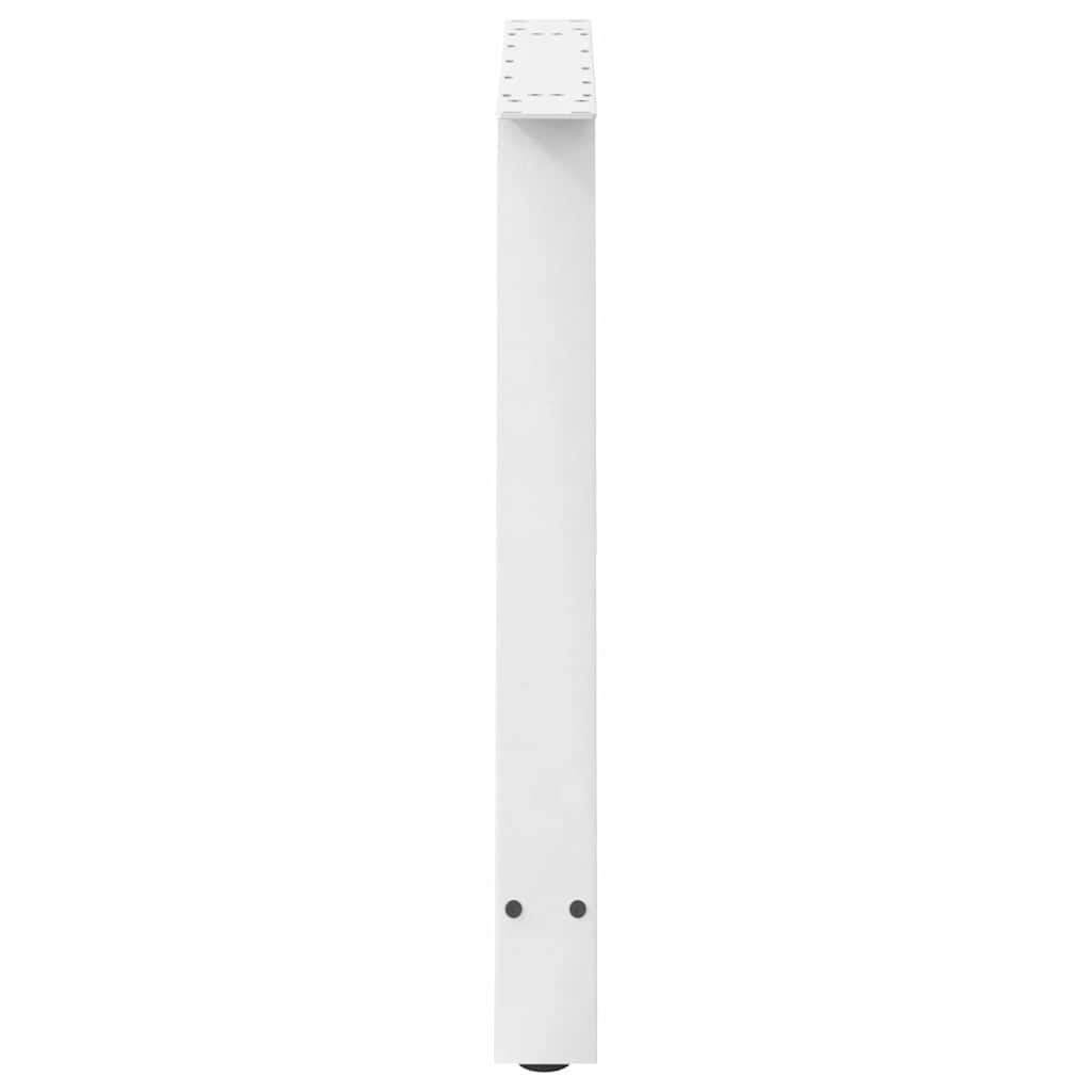 vidaXL Dining Table Legs A-Shaped 2 pcs White 100x(72-73) cm Steel