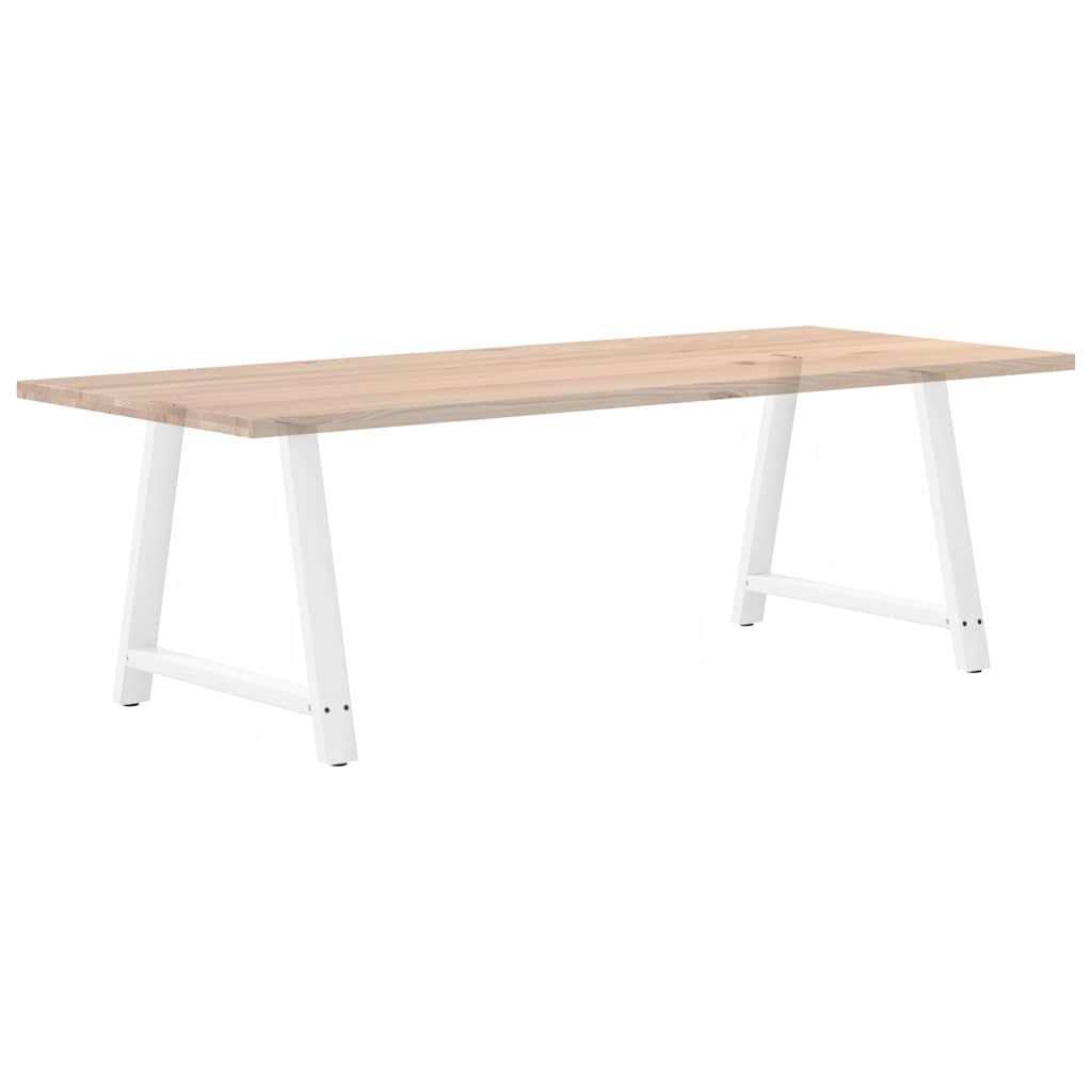 vidaXL Dining Table Legs A-Shaped 2 pcs White 100x(72-73) cm Steel