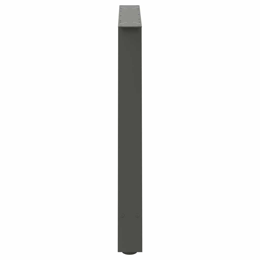 vidaXL Dining Table Legs A-Shaped 2 pcs Anthracite 100x(72-73) cm Steel