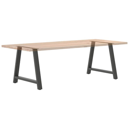 vidaXL Dining Table Legs A-Shaped 2 pcs Anthracite 100x(72-73) cm Steel
