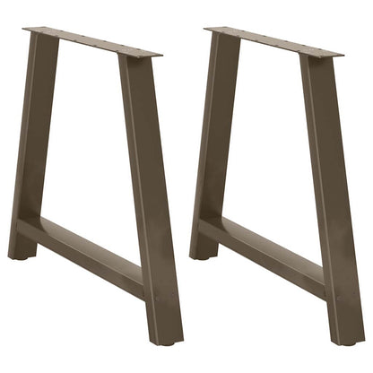vidaXL Dining Table Legs A-Shaped 2 pcs 100x(72-73) cm Steel