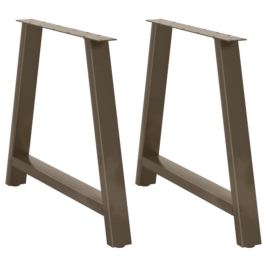 vidaXL Dining Table Legs A-Shaped 2 pcs 100x(72-73) cm Steel