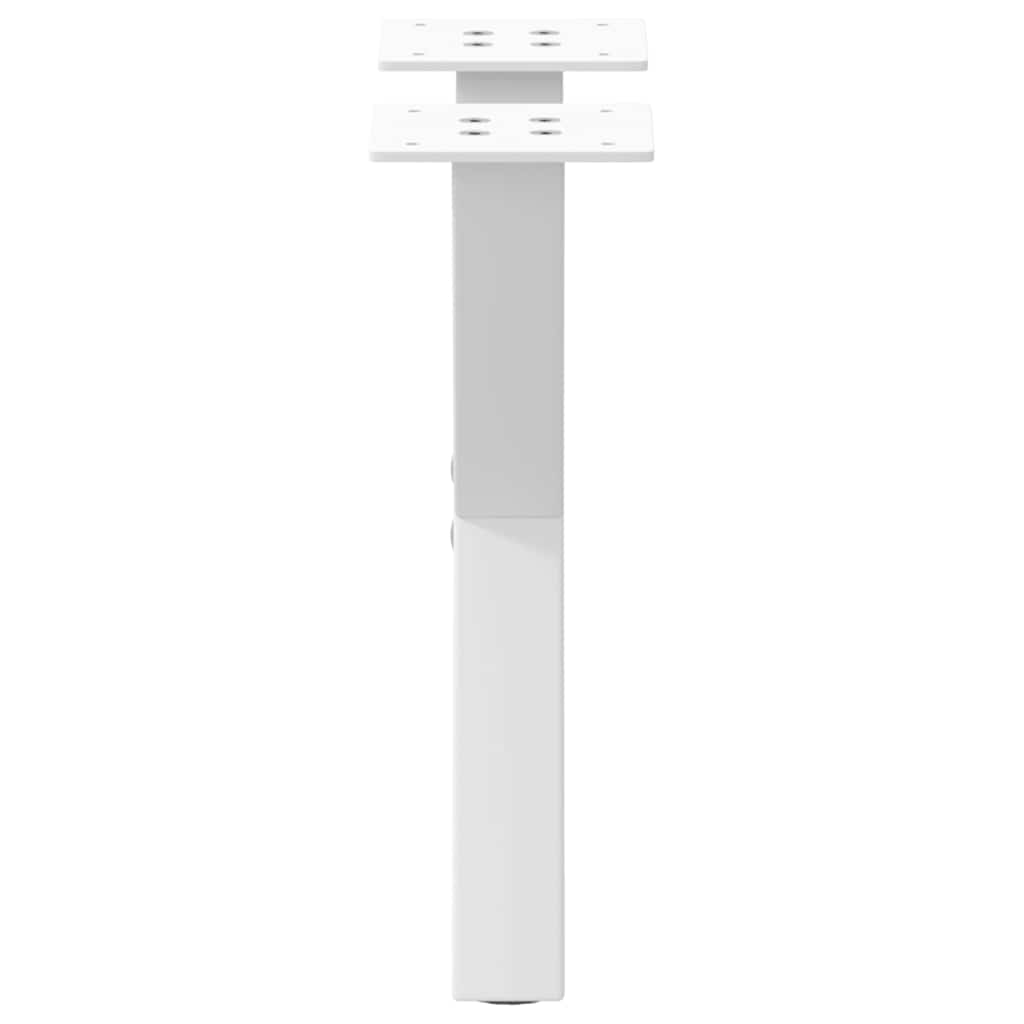 vidaXL Coffee Table Legs X-Shaped 2 pcs White 30x(30-31) cm Steel