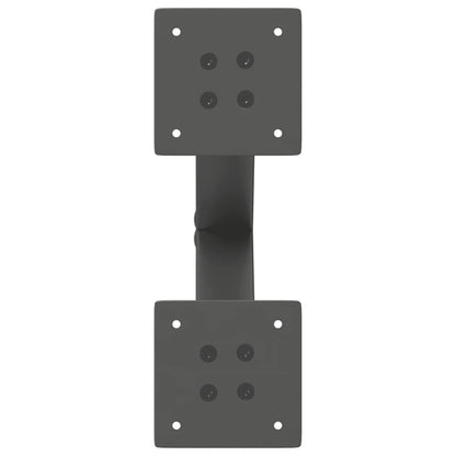 vidaXL Coffee Table Legs X-Shaped 2 pcs Anthracite 30x(30-31) cm Steel