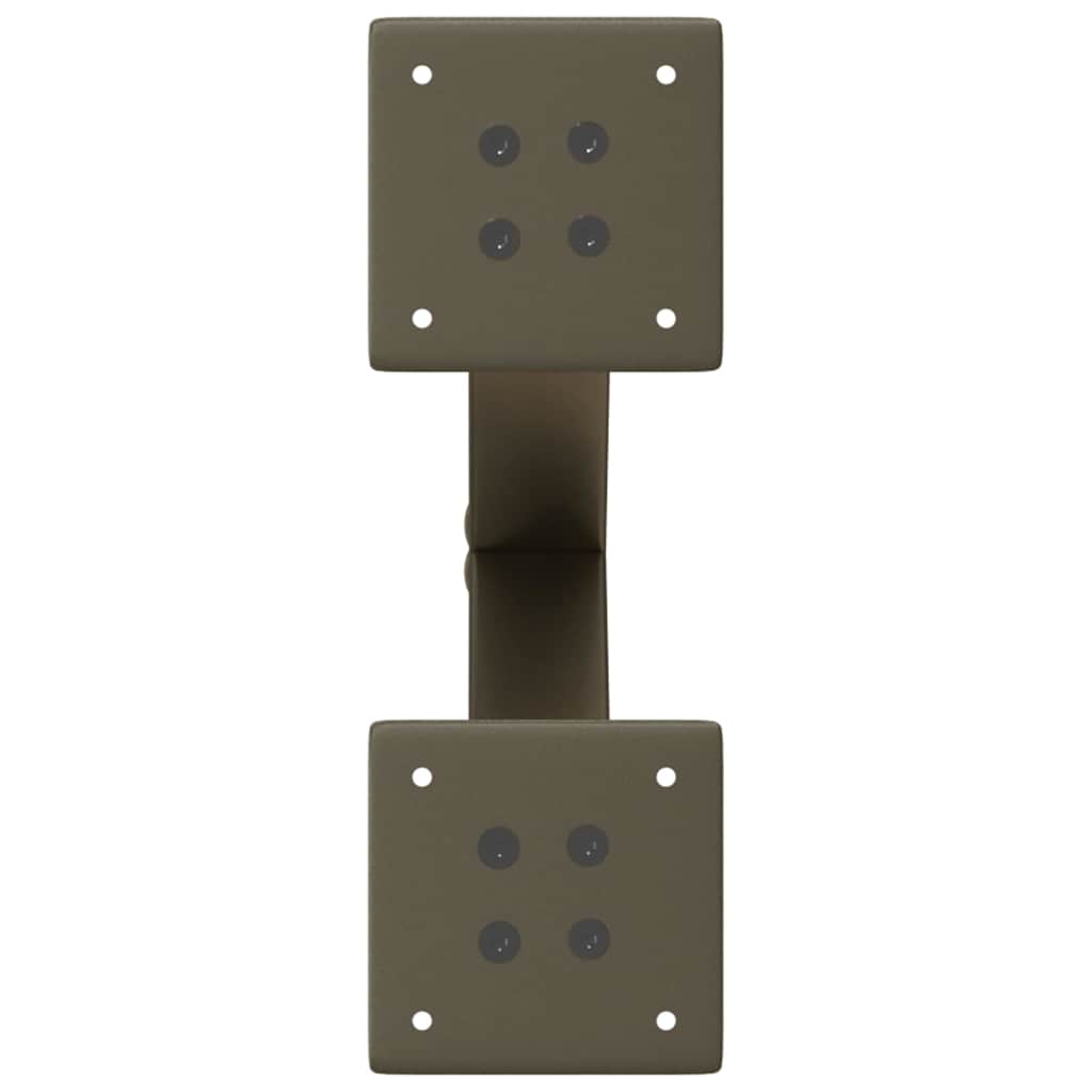 vidaXL Coffee Table Legs X-Shaped 2 pcs Natural Steel 30x(30-31) cm Steel