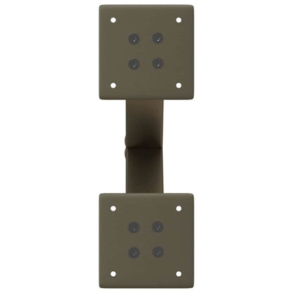 vidaXL Coffee Table Legs X-Shaped 2 pcs Natural Steel 30x(30-31) cm Steel