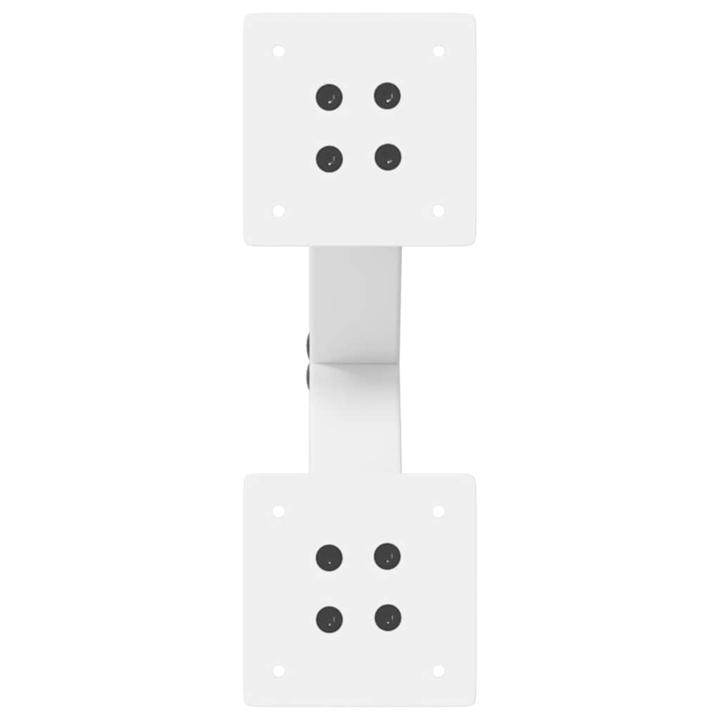vidaXL Coffee Table Legs X-Shaped 2 pcs White 37x(30-31) cm Steel