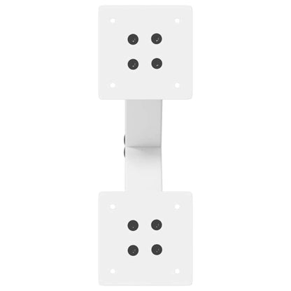 vidaXL Coffee Table Legs X-Shaped 2 pcs White 37x(30-31) cm Steel