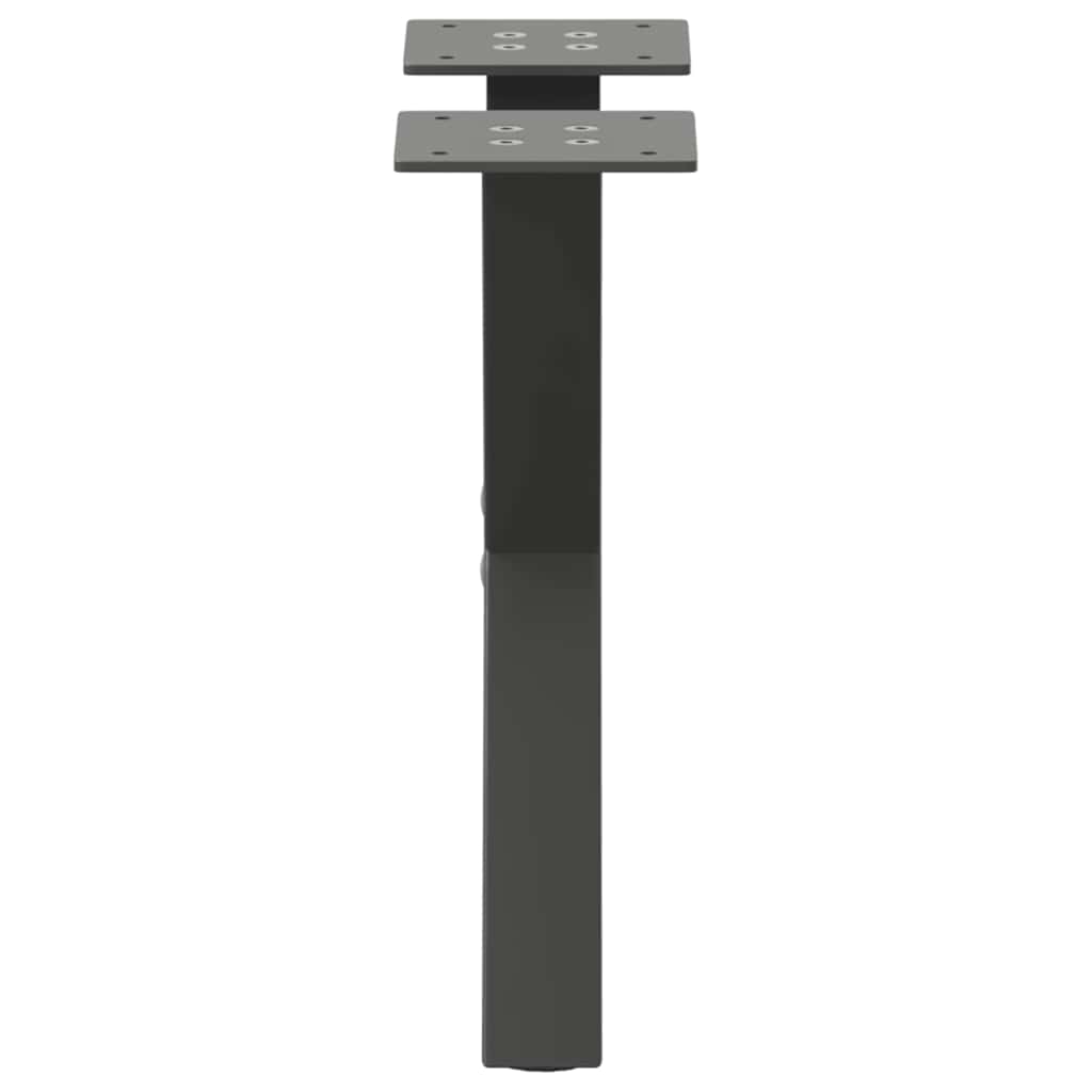 vidaXL Coffee Table Legs X-Shaped 2 pcs Anthracite 37x(30-31) cm Steel