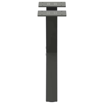 vidaXL Coffee Table Legs X-Shaped 2 pcs Anthracite 37x(30-31) cm Steel