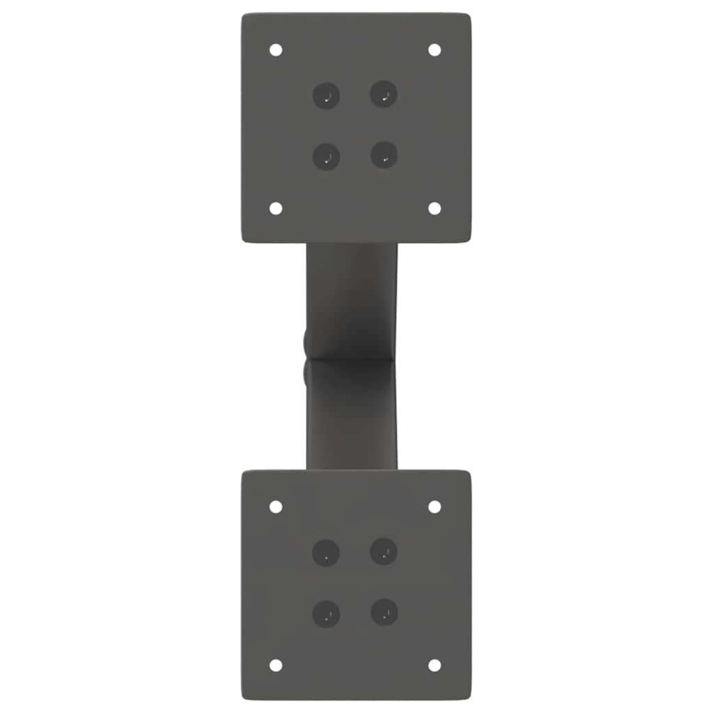 vidaXL Coffee Table Legs X-Shaped 2 pcs Anthracite 37x(30-31) cm Steel